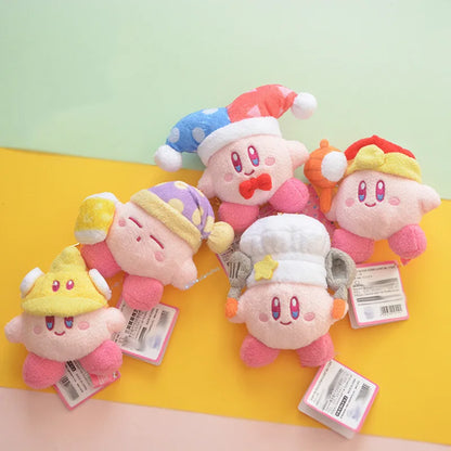 Cute Cartoon Star Kirby Plush Doll Toy Waddle Dee Doo Game Pink Kirby Bag Pendant Keychain Stuffed Toy Girls Holiday Gift