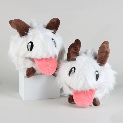 Poro Plush Toy 25cm League of Legends Stuffed Animal LOL Plushies Cute Kawaii Tongue Soft Doll Video Game Children's Kids Christmas Gift