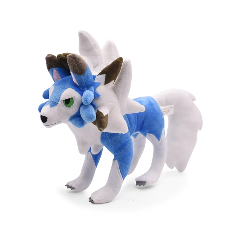 Shiny Lycanroc Plush Toys 41 Styles Pokemon Stuffed Animals Dratini Ho-Oh Popplio Porygon Grafaiai Pachirisu Plushies Peluche Soft Doll Kids Birthday Gift