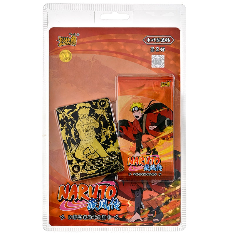 KAYOU Anime Original Naruto Cards Chapter Of The Array Box Added SE Ninja World Collection Cards Toy For Children Christmas Gift