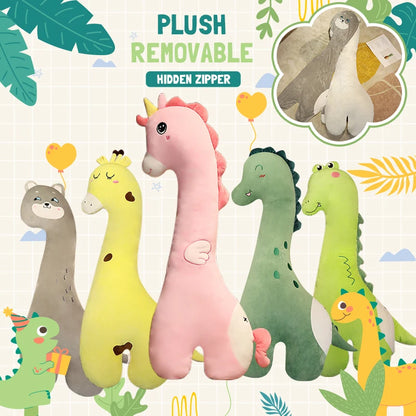 150cm Giant Stuffed Animal Plush Pillow Cute Large Long Unicorn Pillow Kawaii Dinosaur Baby Bed Surround Washable Decor Cushion