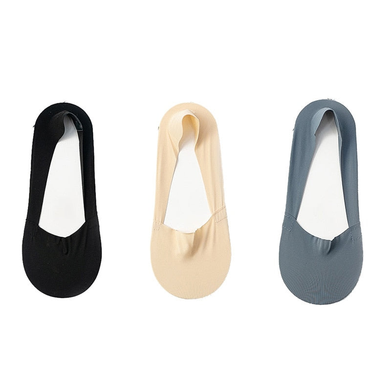 3 Pairs Women Socks High Quality Matching Casual Socks Summer Thin Cotton Bottom Non-slip Invisible Low Short Socks Breathable