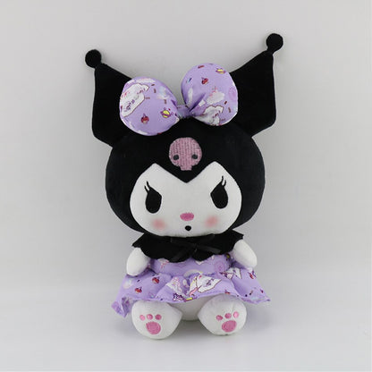 23cm Cartoon Stuffed Animals Kuromi My Melody Cinnamoroll Plush Toy Anime Kawaii Cute Soft Plushie Appease Girls Doll Toys Gifts