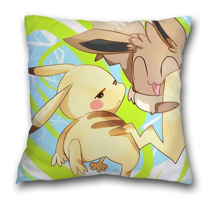 45x45cm Pokemon Cushion Cover Pikachu Meowth Poke Ball Charmander Kawaii Anime Pillowcase Anime Figure Decor Sofa Pillow Cover