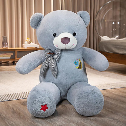 60-100cm Big Star Moon Teddy Bear Plush Toy Giant Stuffed Animals Birthday Valentines Day Gift Soft Pillow Dolls Grilfriend Girl