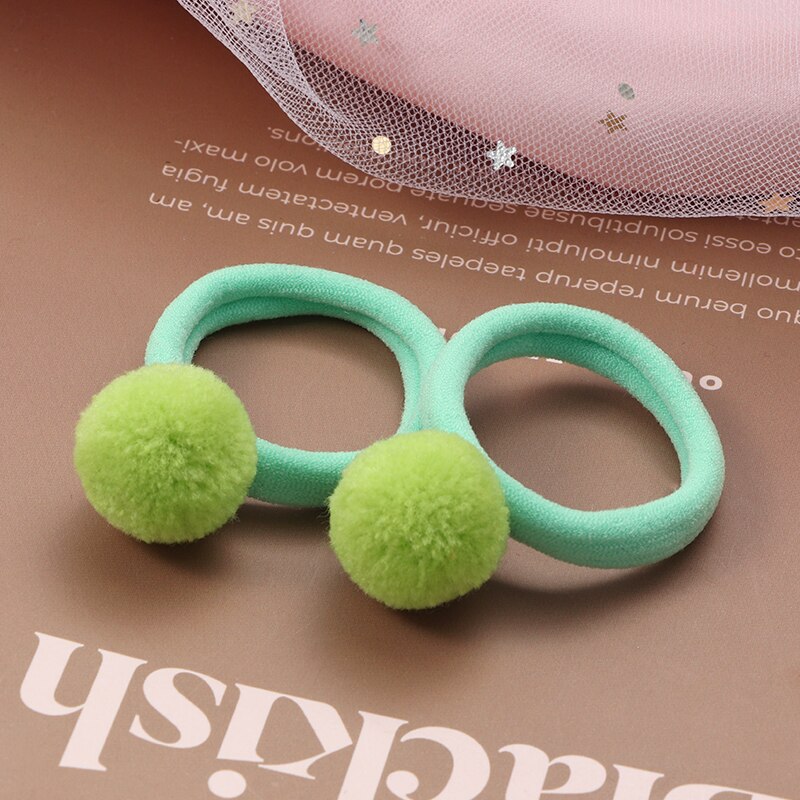 2Pcs New Cartoon Animals Hair bands Girls Nylon Elastic Rubber Band Hair Ring Headbands Cute Kids Headwear Hair accessories Gift