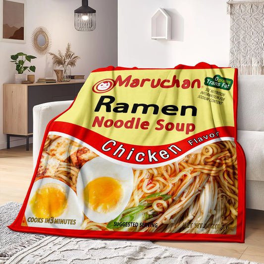 Microfiber Blanket Super Soft Noodles PatternThrow Blankets For Bed Bedspread Sofa Decorative Camping Picnic Winter Warm Blanket