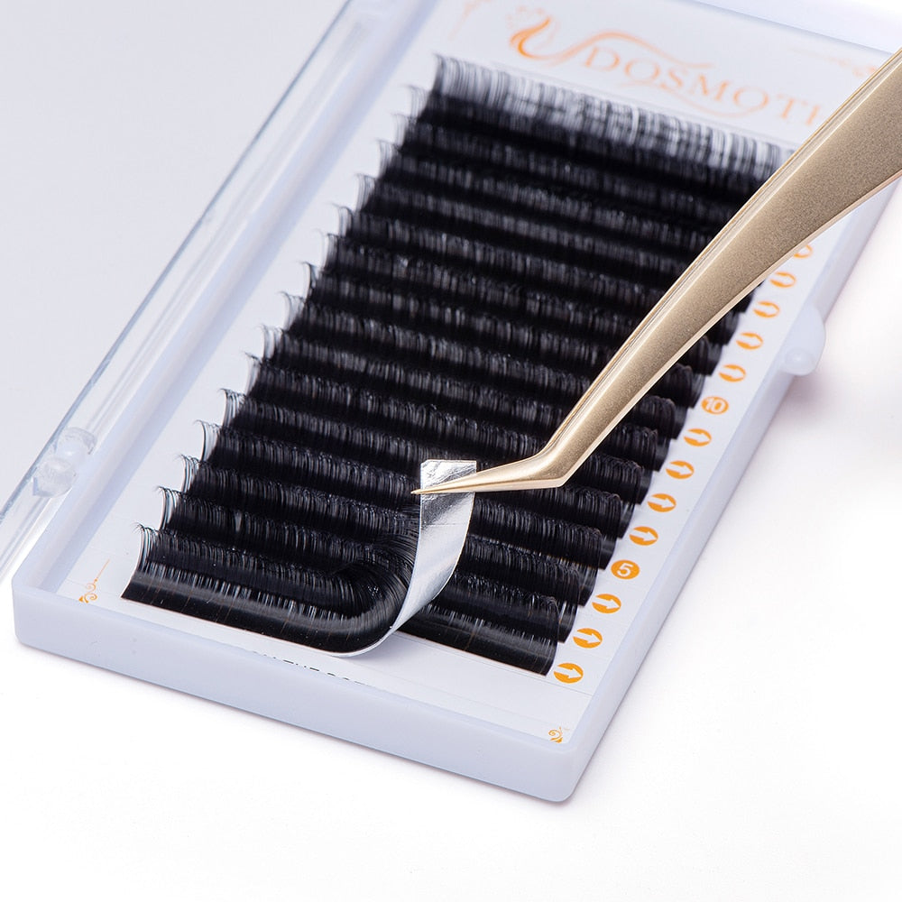 DOSMOTH 16Rows thickness 0.03 to 0.20 Faux mink eyelashes individual eyelash lashes soft  eyelash extension False eyelash