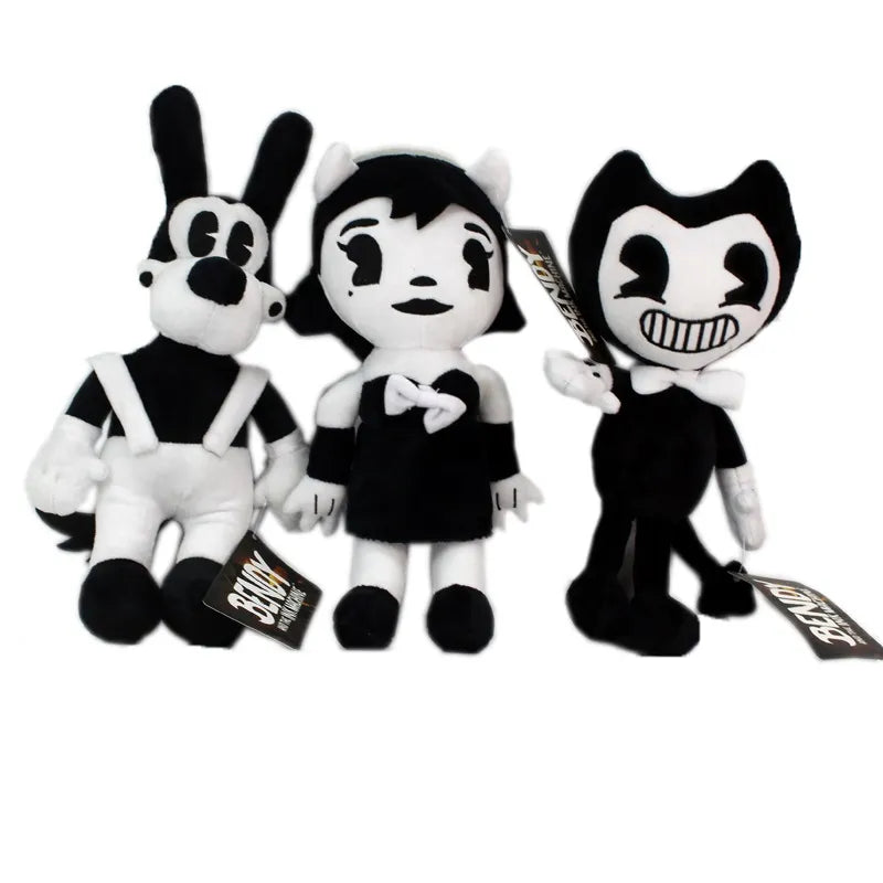 30cm Bendy Plush Toys Game Horror Bendy & Boris & Alice Angel Plush Doll Soft Stuffed Toys for Children Kids Gifts With Tag