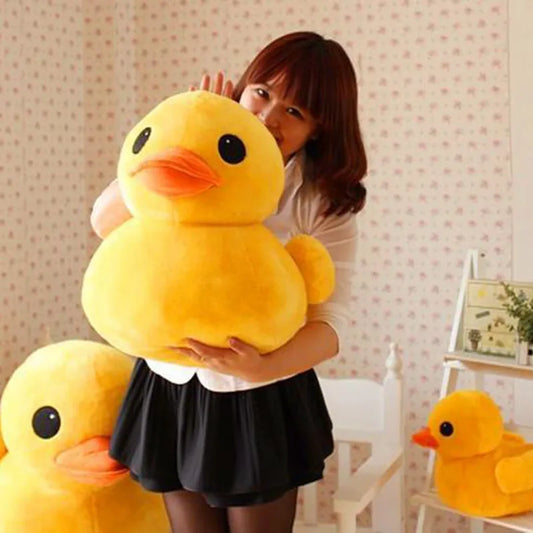 Giant Yellow Duck Plush Pillow Soft Stuffed Animals Simulated Ducks Plushie Toy Cute Home Decor Pillow Wholesale Xmas Kids Gift