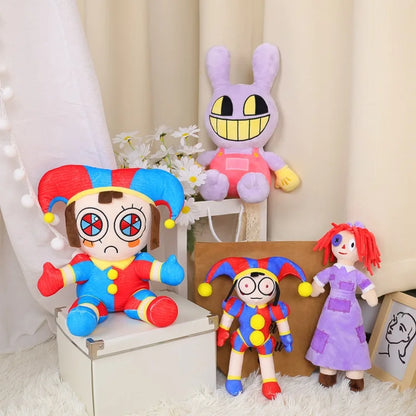 Anime Game The Amazing Digital Circus Clown Plush Toy Cute Cartoon Soft Stuffed Doll Plushie Funny Collection Kid Birthday Gift