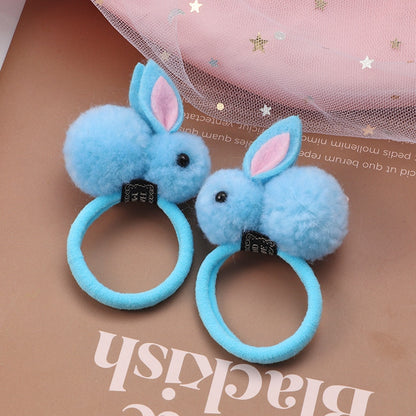 2Pcs New Cartoon Animals Hair bands Girls Nylon Elastic Rubber Band Hair Ring Headbands Cute Kids Headwear Hair accessories Gift