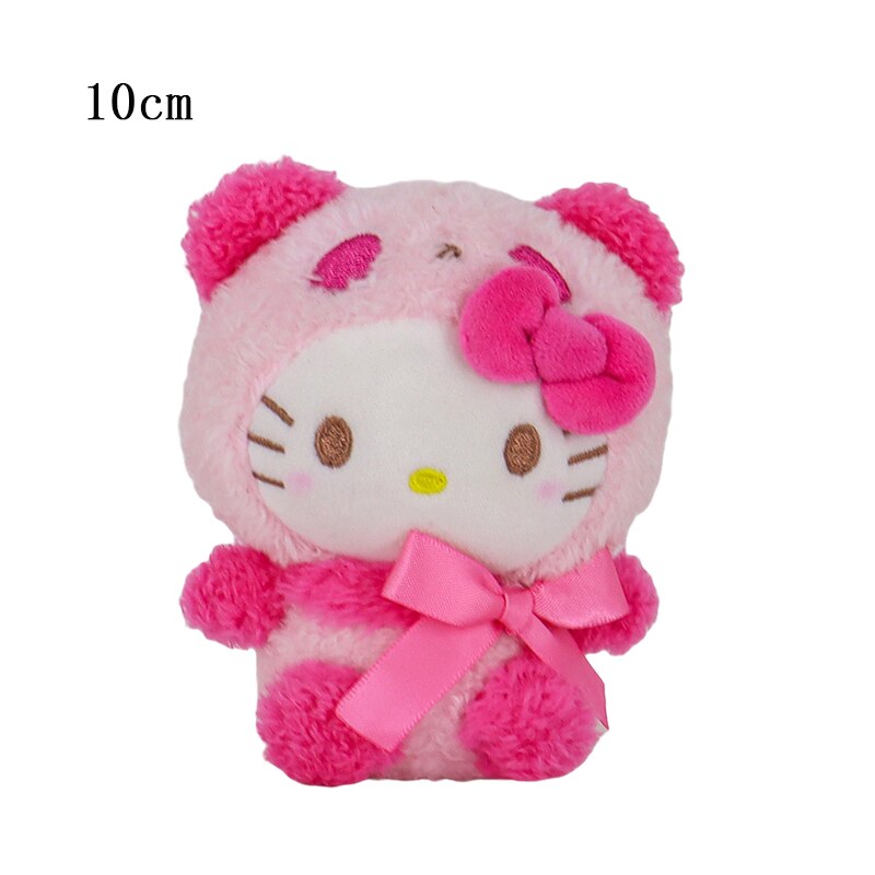 10-15cm Sanrio Plush Stuffed Animal Plushies Toys Cartoon Anime Figure Kuromi My Melody Cinnamoroll Cute Dolls Baby Birthday Gifts Kawali Decor