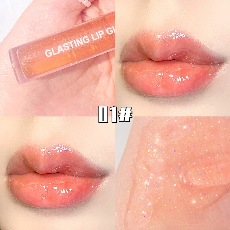 Mirror Water Lip Gloss Lip Glaze Transparent Glass Lip Oil Waterproof Lasting Liquid Lipstick Lipgloss Lipgloss Lips Cosmetics