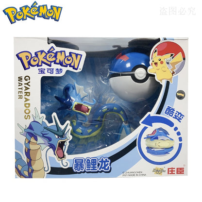 Poké Ball Catch & Battle Set: Pokémon Action Figures Pikachu Charizard Blastoise Venusaur Mewtwo Eevee Gyarados Collectible Toy Model Gift