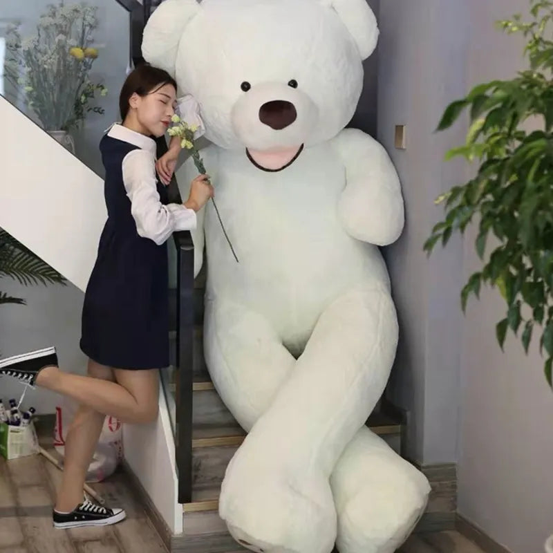 100-260cm Cheap Giant Unstuffed Empty Teddy Bear Stuffed Animal Plushies Skin Coat Soft Big Skin Shell Semi-Finished Plush Boys Classic Kids Doll Gift