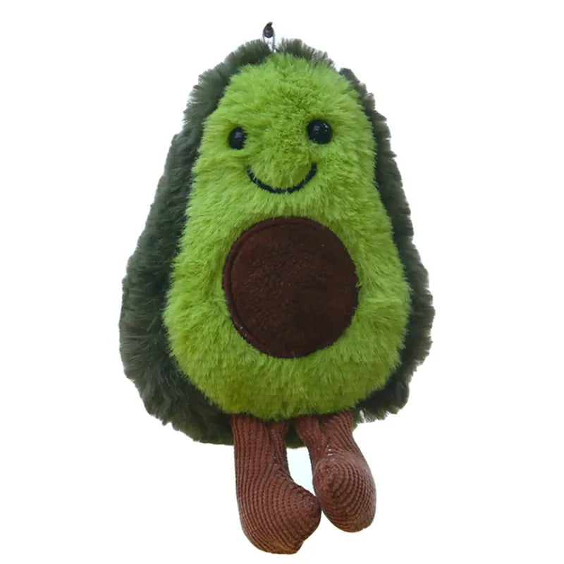 Avocado Keychain Fruits Stuffed Plush Toy Filled Doll Key Ring Cushion Pillow Child Christmas Gift Girl Kawaii Bag Pendant