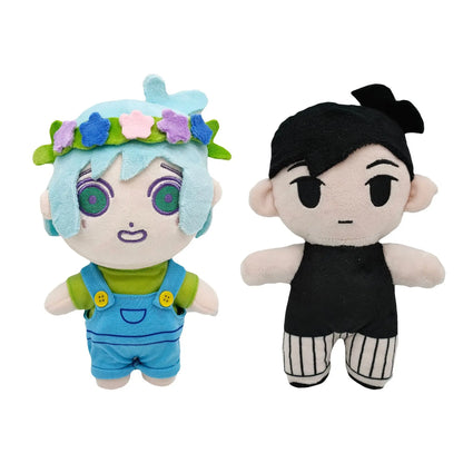 Basil Plushie 8" Omori Plush Toys Aubrey Kel Mari Hero Thistle Stuffed Animal Soft Doll Video Game Figures Merch Cute Kawaii Gifts