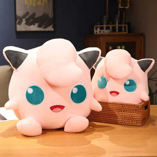 32-65cm Big Jigglypuff Plush Giant Pokemon Toy Cartoon Anime Doll Kawaii TAKARATOMY Stuffed Pillow Kids Birthday Christmas Gift