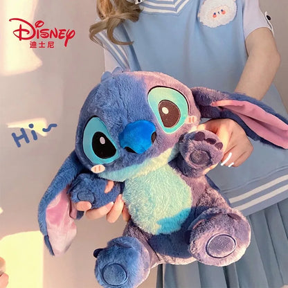 GIANT Stitch Plush Toy 60cm Lilo & Stitch Disney Jumbo Large Angel Stuffed Animal Big Plushies Huge Soft Doll Cute Kawaii Sleeping Pillow Buddy Children Kids Gift