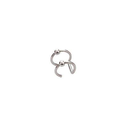 1pcs Women Lips Rings Medical Titanium Steel Fake Nose Ring Septum Piercing Clip on Mouth Ring Fake Piercing Body Clip Hoop