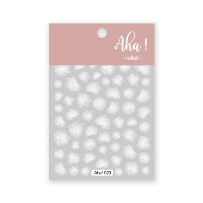 1Sheet Korean White Cloud Blue Nail Art Sticker 3D Star Moon Decal Pure Twilight Self-adhesive Manicure Slider Accessories RE#53