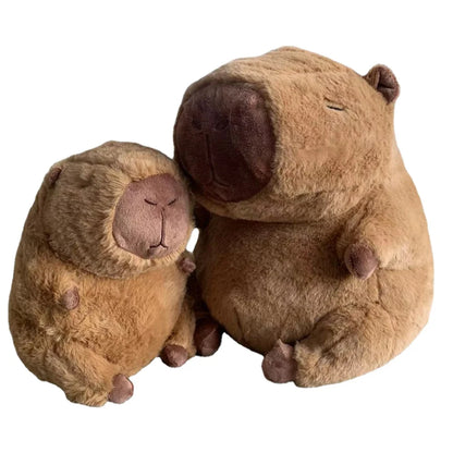 Cute Capybara Plush Toys With Backpack Sitting Lovely Cartoon Animals Stuffed Dolls Holiday Gift Home Decor Sofa Plush Pillows