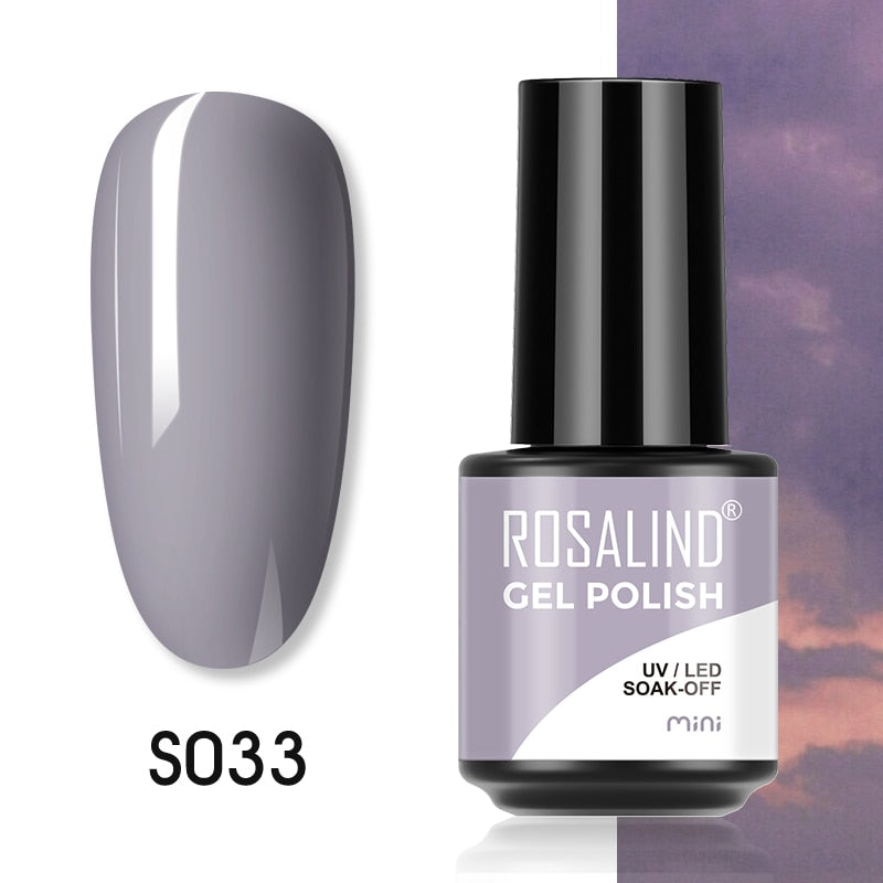 ROSALIND 7ML Gel Polish Glitter Nail Polish All For Nails Manicure Nails Art Base Top Coat UV Semi Permanent Gel Varnishes