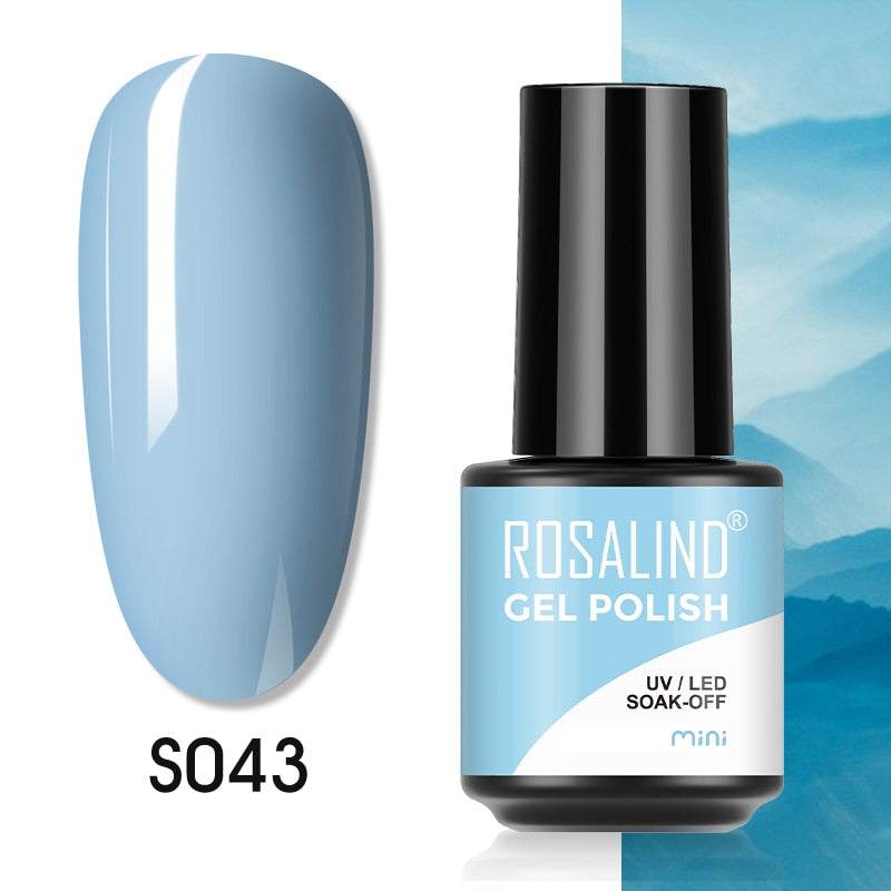 ROSALIND 7ML Gel Polish Glitter Nail Polish All For Nails Manicure Nails Art Base Top Coat UV Semi Permanent Gel Varnishes