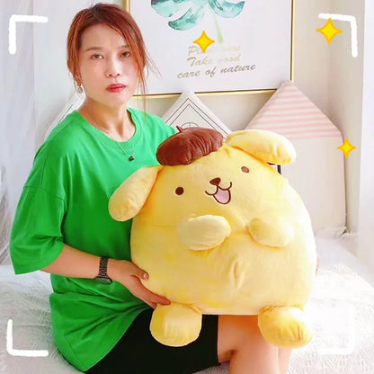 40-50cm Sanrio Pom Pom Purin Stuffed Plush Toys Lovely Pillow Gift Kids Super Soft Pom Pom Purin Plushie Doll Room Decoration