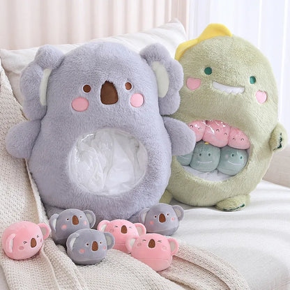 Bag of Snacks Plush Pillow Cookies Puffs Plushie Toy Kids Child Birthday Christmas Gift Stuffed Animal Koala Axolotl Hug Pillow