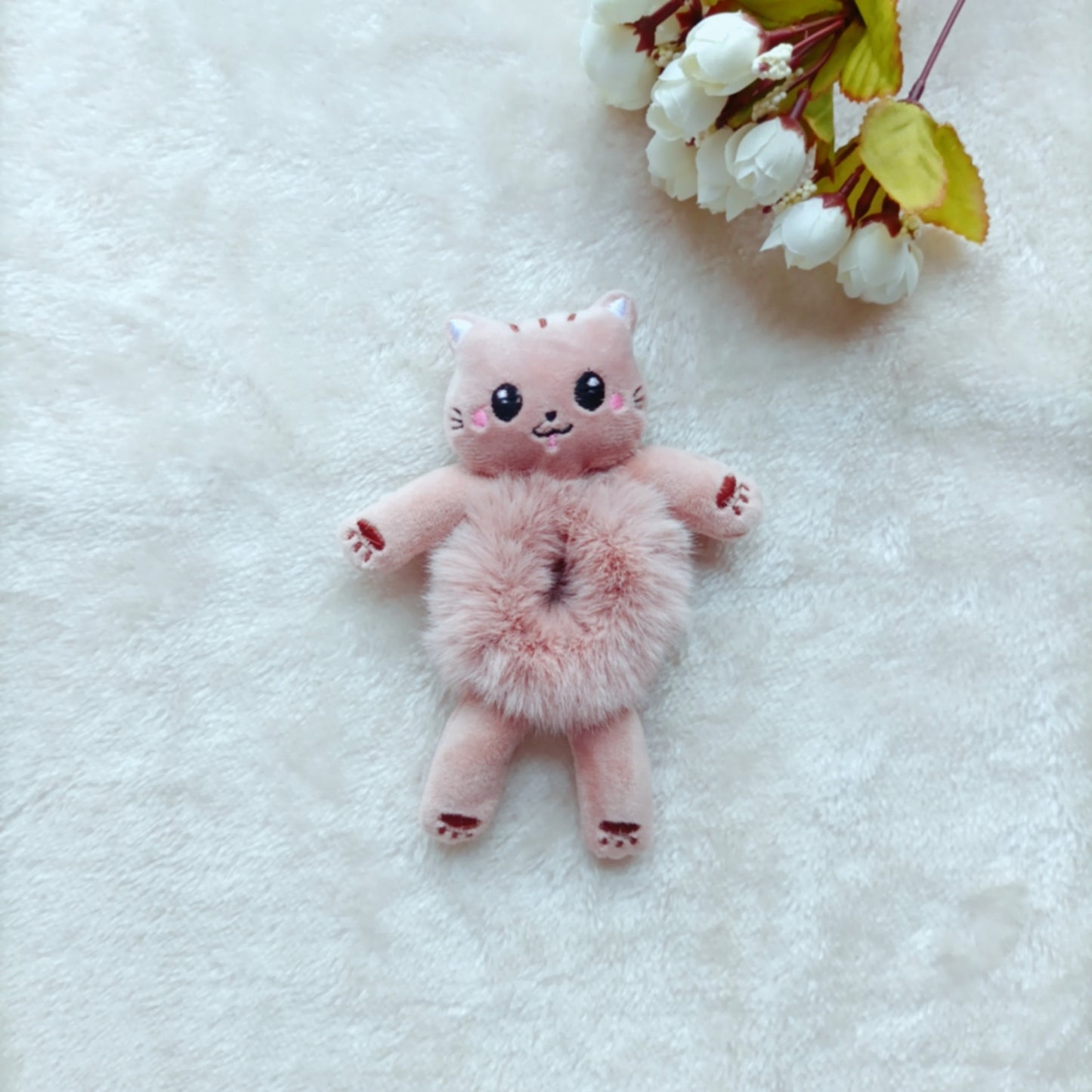New Korean Cute Net Red Super Cute Girl Cartoon Doll Head Rope Female Hair Rope Three-dimensional Animal Hair Circle