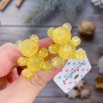 Children Sequins Floral Elastic Hair Bands Rubber Band Hair Tie Princess Kawaii Hair Rope Headwear Girls Kids Hair Accessories