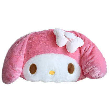 Soft My Melody Plush Toy Big Size Giant Hug Pillow Comfortable Back Cushion Lovely Japanese Style Plushies Sofa Decorative Pillow