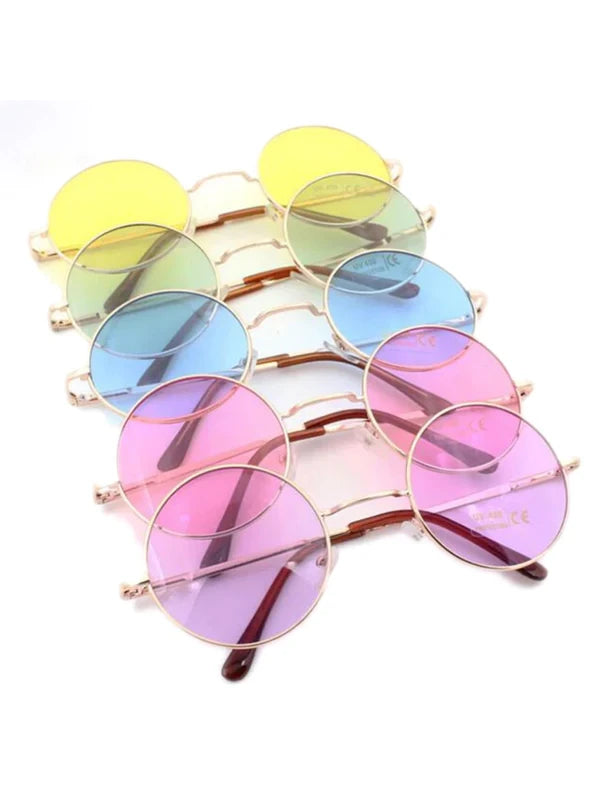 Candy Colored Circle Glasses Kawaii Fashion Accessories for Cuties