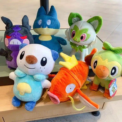 18-28cm Pokemon Plush Toy Grookey Sprigatito Oshawott Leafeon Espeon Morpeko Gonbe Mimikyu Anime Figure Peluche Toys