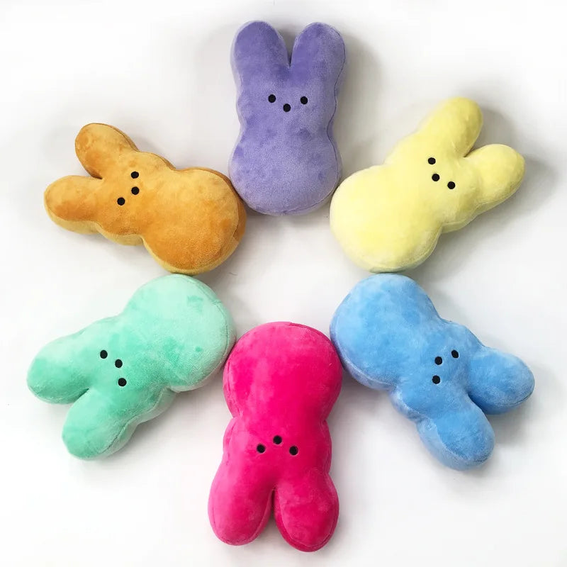 Peeps Plush Toy 15cm Peep Stuffed Animal Easter Bunny Rabbit Plushies Candy Soft Doll Room Home Decor Sofa Cushion Throw Pillow Kid Gifts