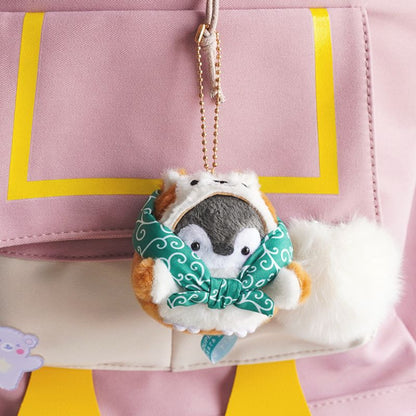 Kawaii Plush Keychain Bag Charm Cartoon Cute Mini Penguin Stuffed Animal Plushies Soft Doll Car Trinket Key Chain Women Girls Keyring Kids Birthday Gifts