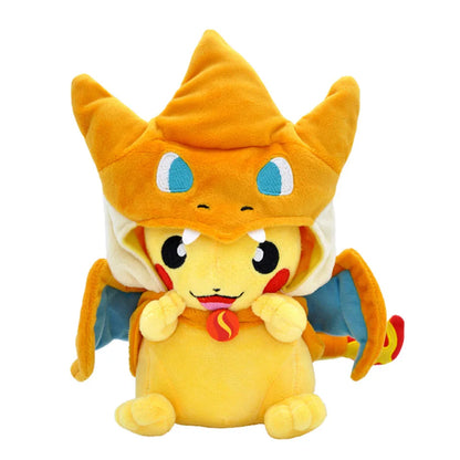 Cosplay Pokemon Plush Toy Dolls Pikachu Charizard X & Y Anime Figure Eevee Steelix Squirtle Snorlax Plush For Kids Gifts