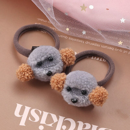 2Pcs New Cartoon Animals Hair bands Girls Nylon Elastic Rubber Band Hair Ring Headbands Cute Kids Headwear Hair accessories Gift