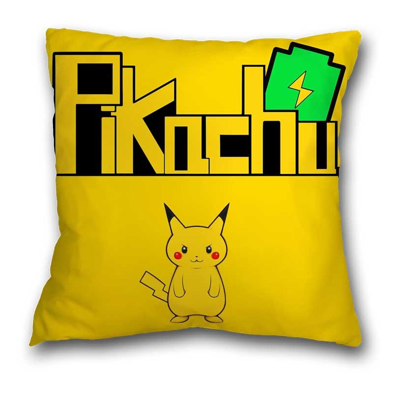 45x45cm Pokemon Cushion Cover Pikachu Meowth Poke Ball Charmander Kawaii Anime Pillowcase Anime Figure Decor Sofa Pillow Cover