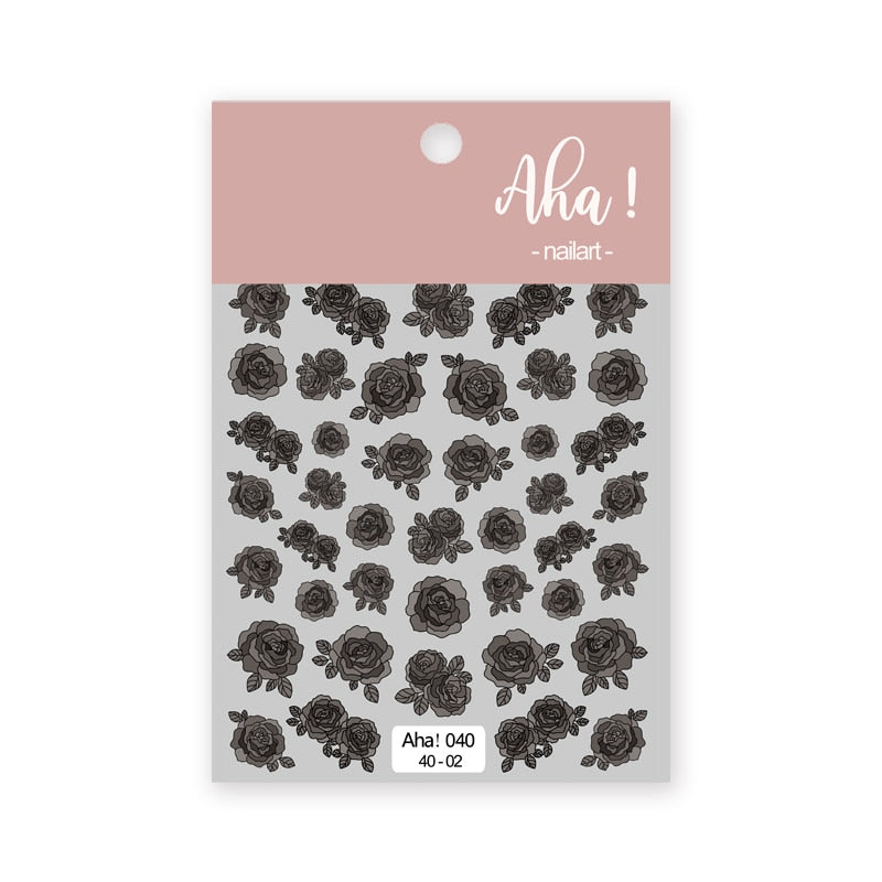 1Sheet Korean White Cloud Blue Nail Art Sticker 3D Star Moon Decal Pure Twilight Self-adhesive Manicure Slider Accessories RE#53