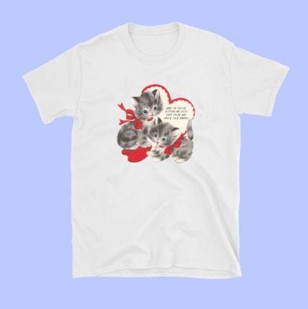 sunfiz Kawaii The Kitten Club Women T Shirt Streetwear White Cotton Short Sleeve Femme Oversized Graphic Tee Cute Grunge Tops