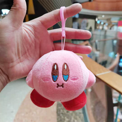 Star Kirby Plush Toys Video Game Cartoon Doll Pendant Kawaii Anime Soft Stuffed Keychain Birthday Gift  For Children Girls