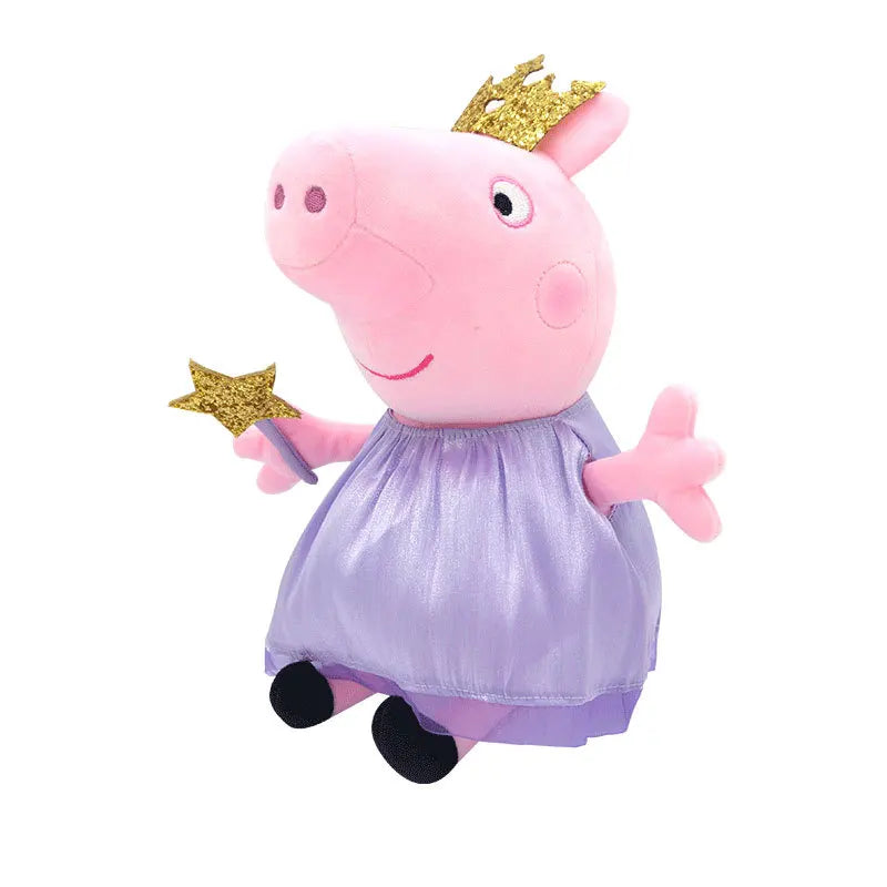 Peppa Pig Plush Toys 30cm Piggy Stuffed Animal Plushies PP Cotton Soft Doll Mummy Daddy George Model Childrens Kids Christmas Birthday Gift