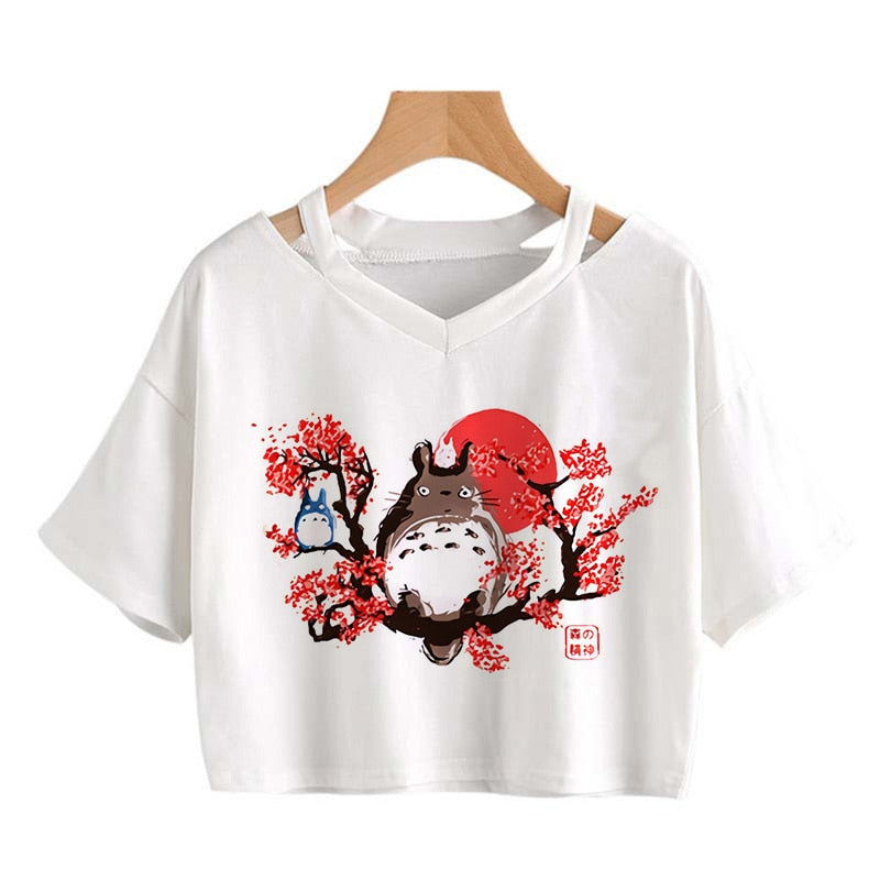 Kawaii cat Harajuku Funny Cartoon T Shirt Women Cute Anime Graphic Vintage T-shirt 90s Ullzang Tshirt Fashion Top Tees Female