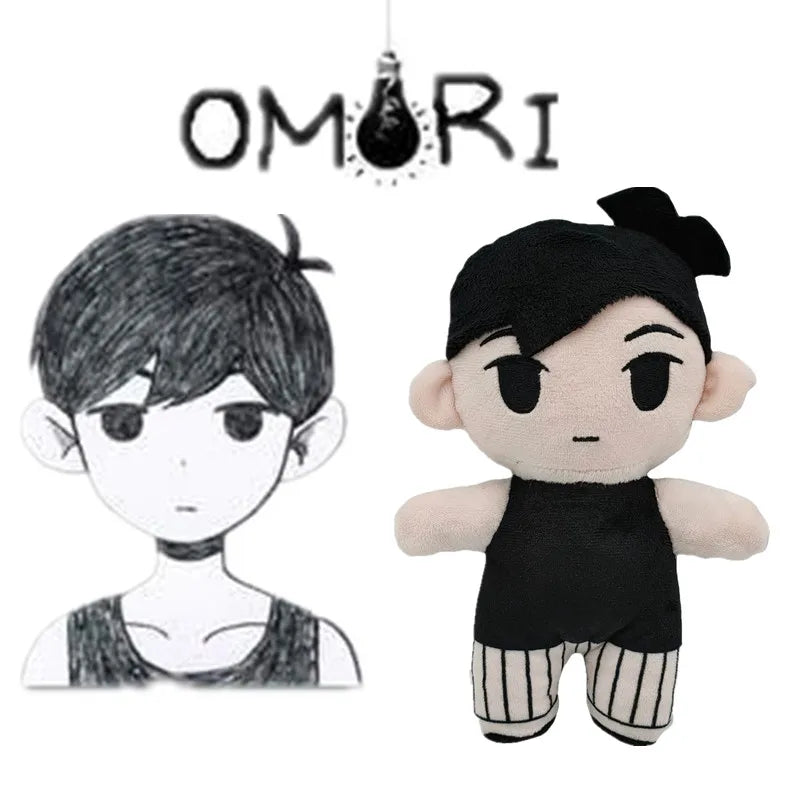 Basil Plushie 8" Omori Plush Toys Aubrey Kel Mari Hero Thistle Stuffed Animal Soft Doll Video Game Figures Merch Cute Kawaii Gifts