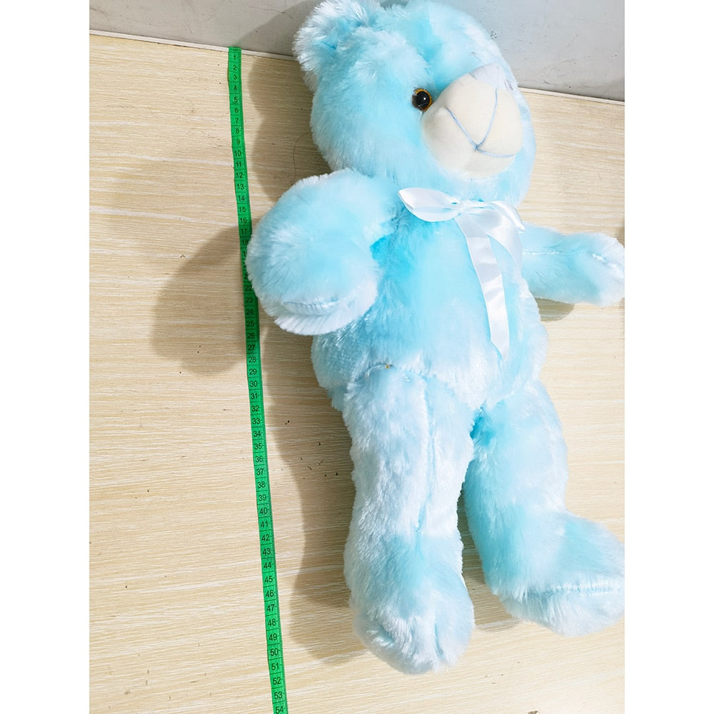 50cm Light-Up LED Teddy Bear Stuffed Animal Plush Toy Colorful Glowing Plushies Christmas Gift for Kid