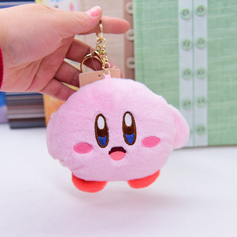 NEW Kawaii Anime Cartoon Star Kirby Plush Cosmetic Bag Cute Pink Plush Portable Storage Bag Coin Purse Girl&Child Holiday Gifts