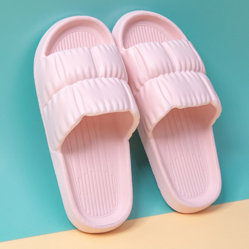 Summer Slippers Bathroom Platform Non-Slip Home Bear Cartoon Flip Flops Beach Women Slipper Sandals Slides Indoor Outdoor